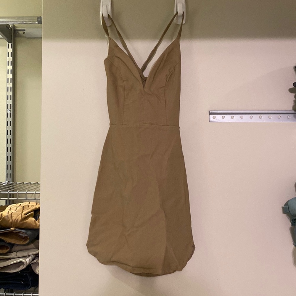 Tan Bodycon Dress